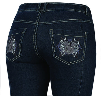 Irideon Ladies Royal Crest Denim Stretch Breech