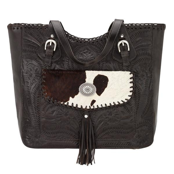 American West Annies Secret Collection Large Zip Top Tote