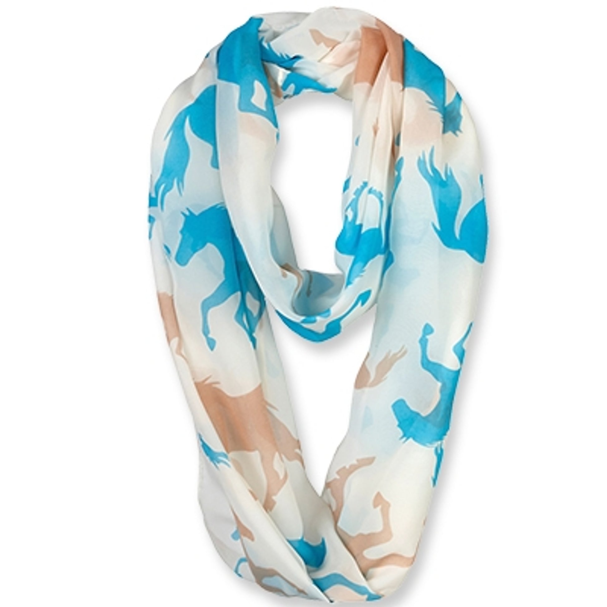 Ladies Galloping Horses Infinity Scarf