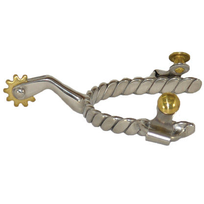 Diamond R Twisted Stainless Spur