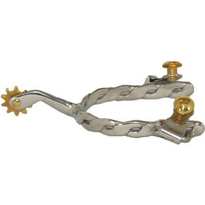 Diamond R Twisted Stainless Spur