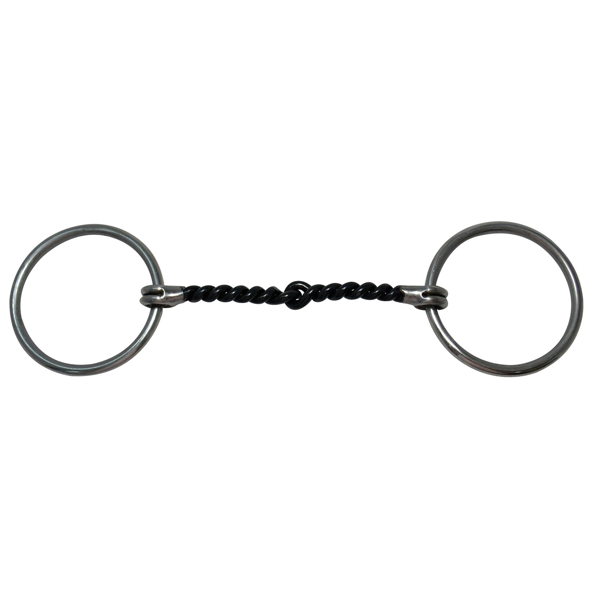 Diamond R Medium Loose Ring Snaffle Snaffle Bit