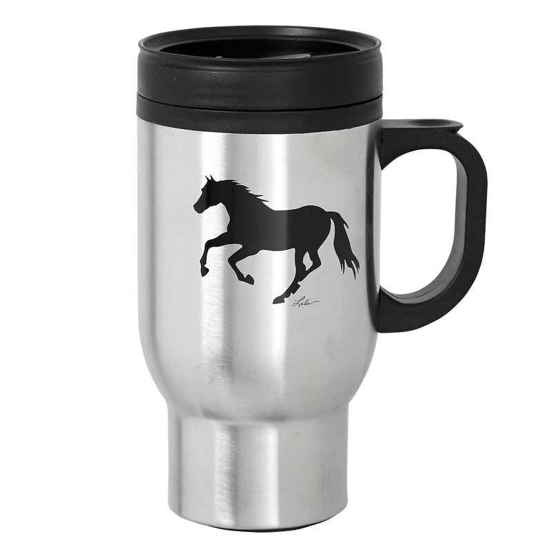 Lila Blakeslee Running Horse Stainless Steel Travel Mug