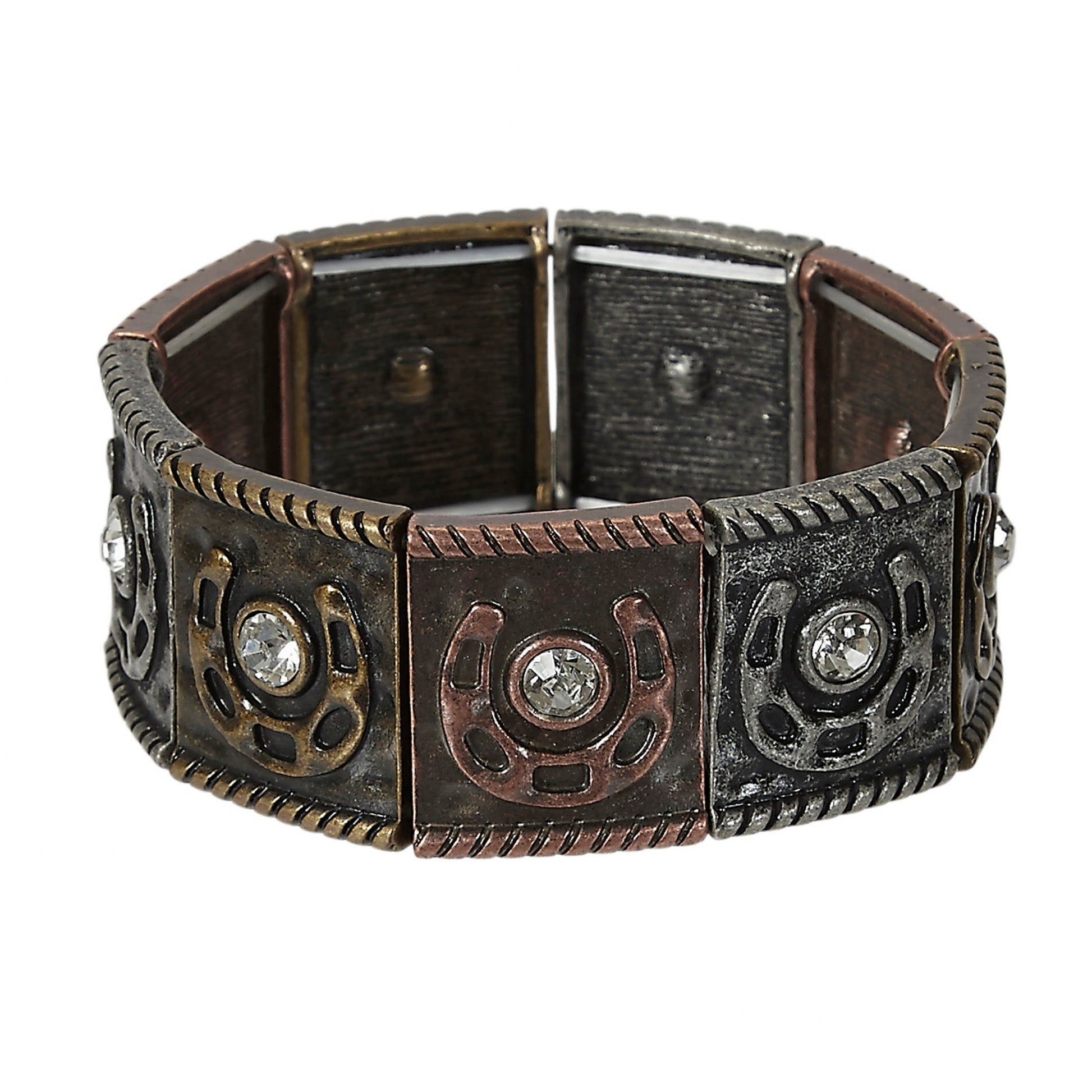 Mixed Metal Horseshoe Bracelet