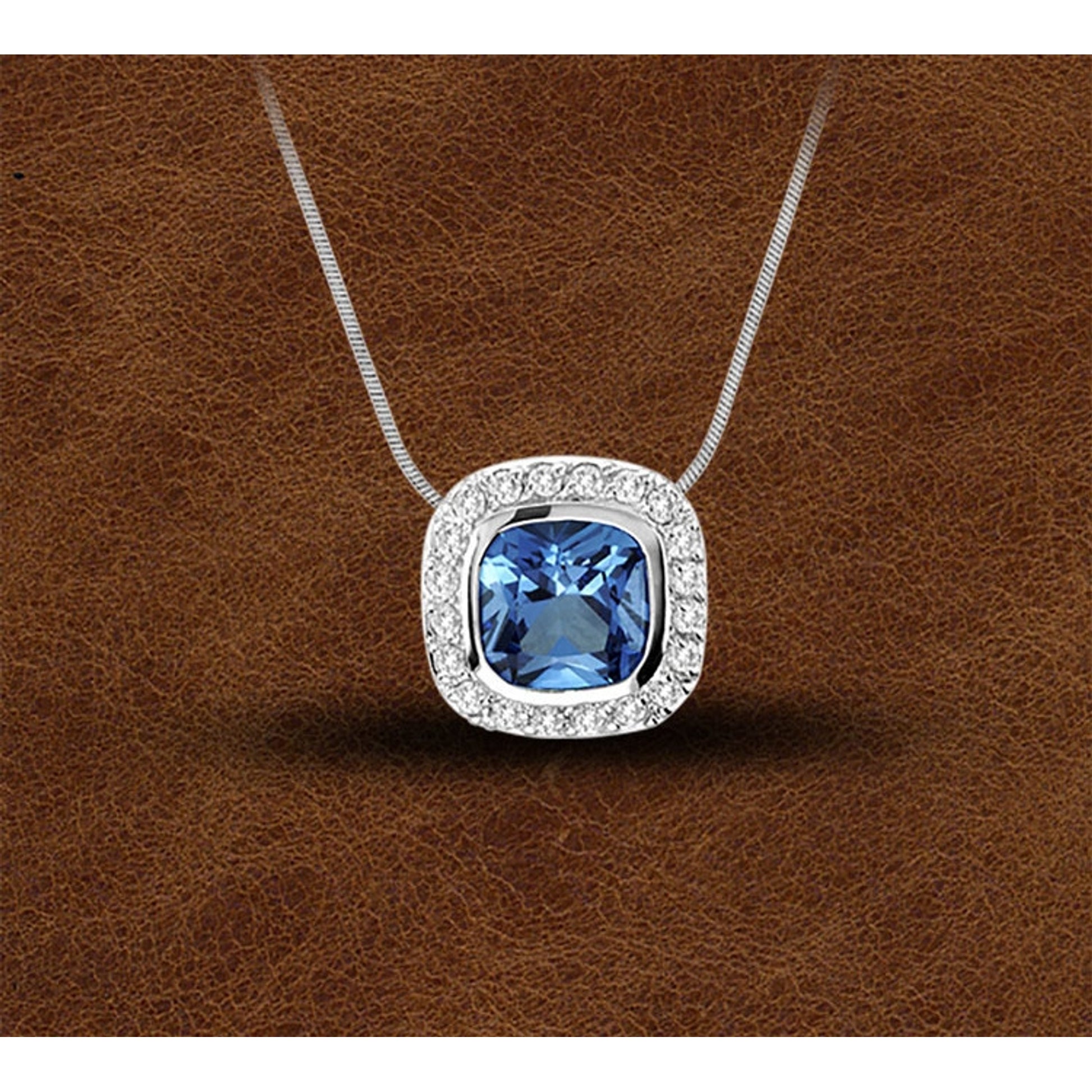 Kelly Herd Silver Contemporary Blue Pendant
