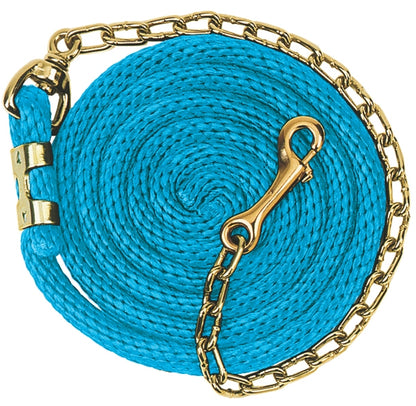 Weaver Poly Lead Rope with Brass Plated Swivel Chain
