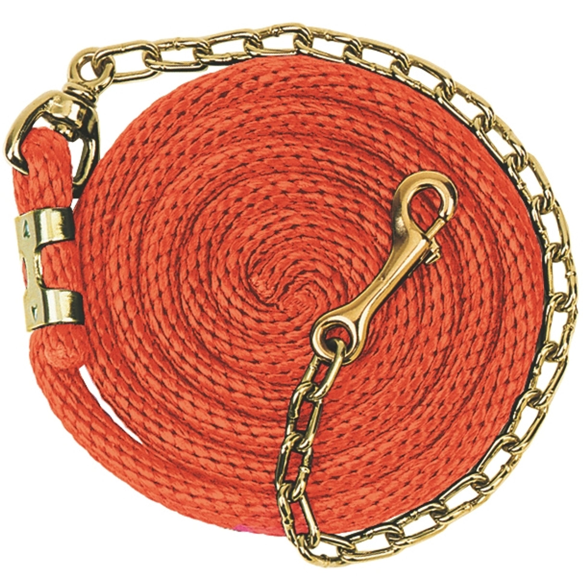 Weaver Poly Lead Rope with Brass Plated Swivel Chain