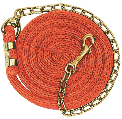 Weaver Poly Lead Rope with Brass Plated Swivel Chain