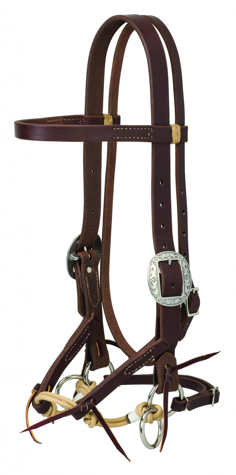 Weaver Justin Dunn Oiled Bitless Bridle