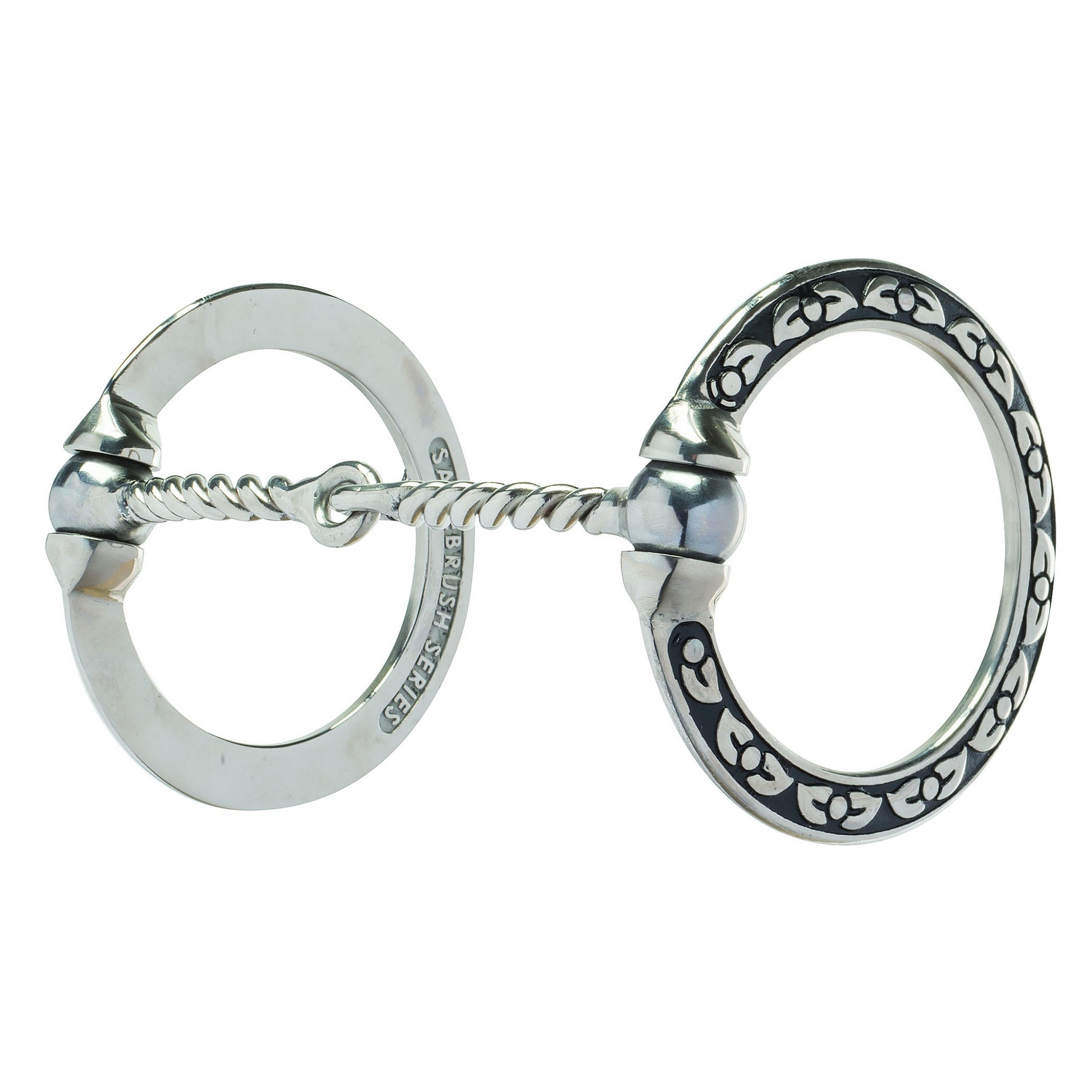 Weaver Jeremiah Watt Ivy Floral Engraving Sweet Iron Twisted Snaffle Bit