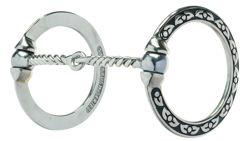 Weaver Jeremiah Watt Ivy Floral Engraving Sweet Iron Twisted Snaffle Bit