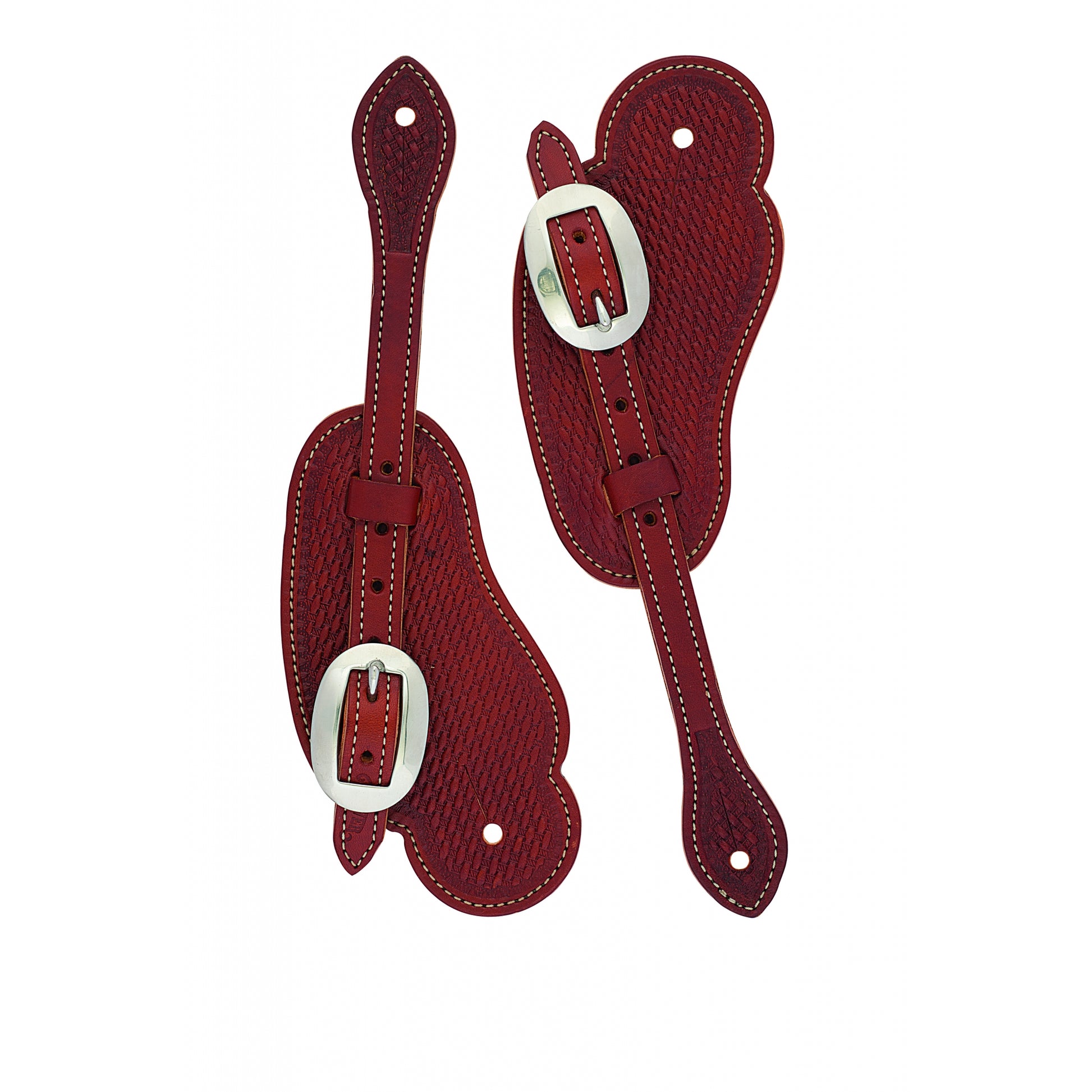 Weaver Basketweave Skirting Leather Cowboy Spur Straps