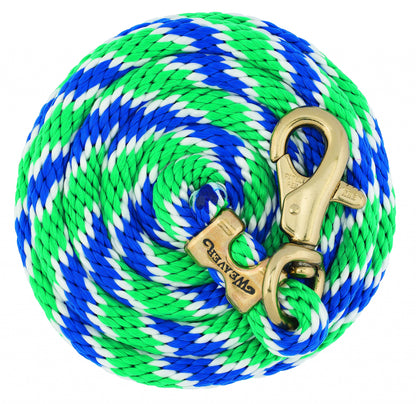 Weaver Poly Lead Rope With Brass Plated Bull Trigger Snap