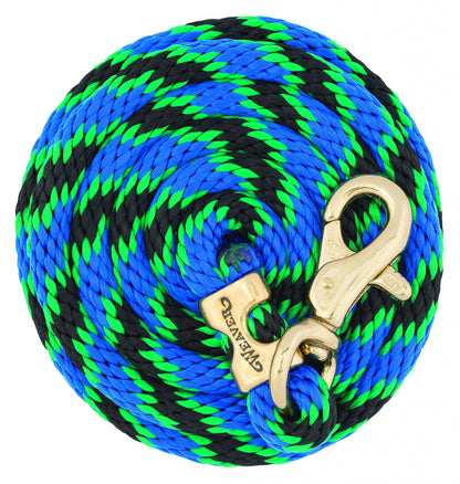 Weaver Poly Lead Rope With Brass Plated Bull Trigger Snap
