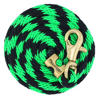 Weaver Poly Lead Rope With Brass Plated Bull Trigger Snap