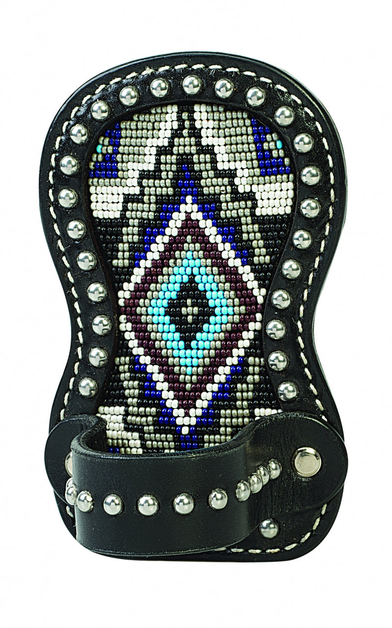 Weaver Diamond Beading Leather Show Comb Holder
