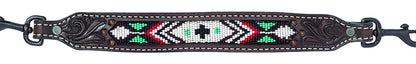 Weaver Oil Rub Beaded Goat Collar