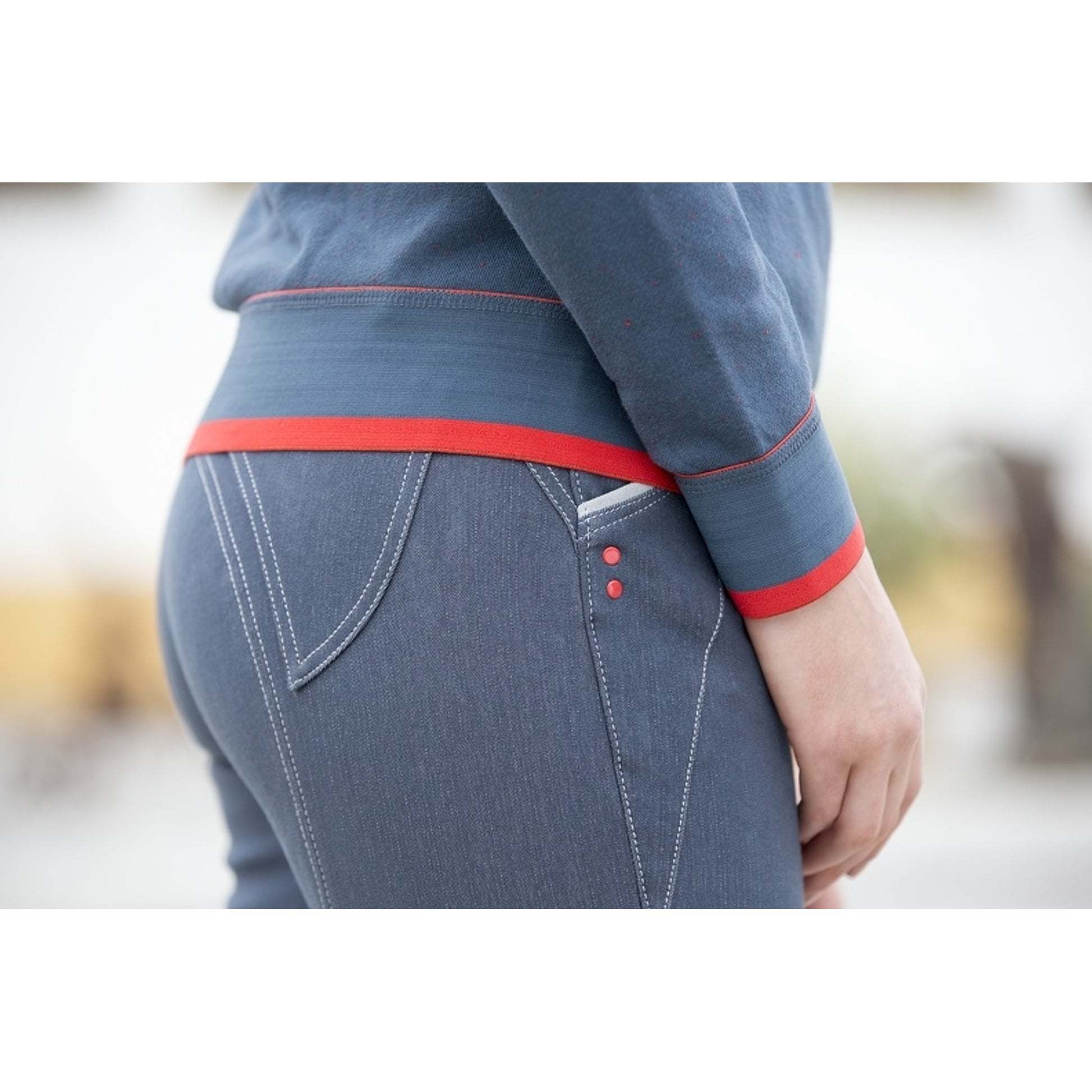 Horseware Ladies Self Seat Denim Breeches
