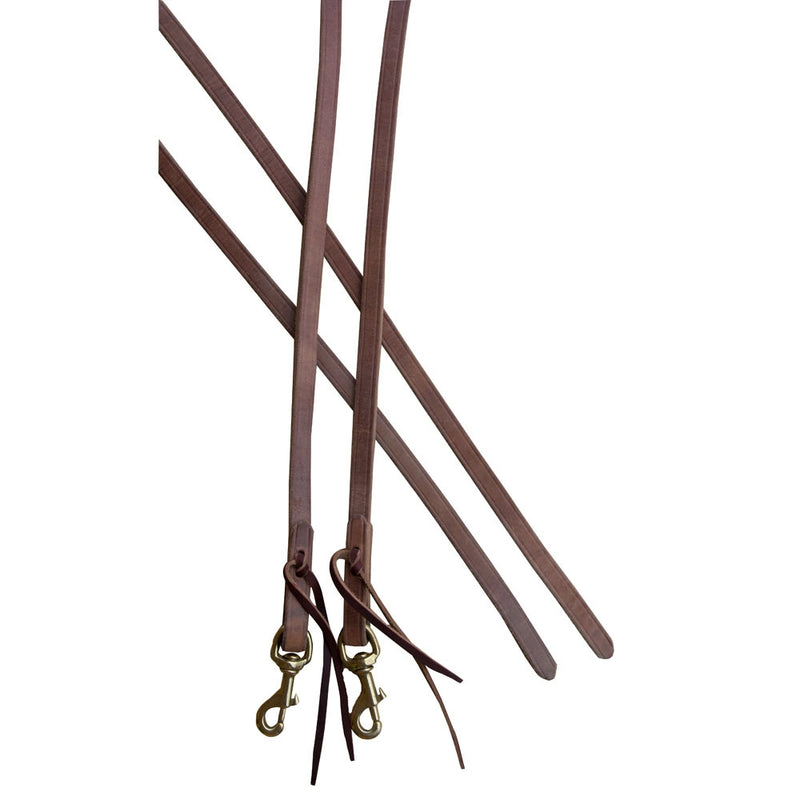 Western Reins Harness Leather Herman Oak with Water Strap
