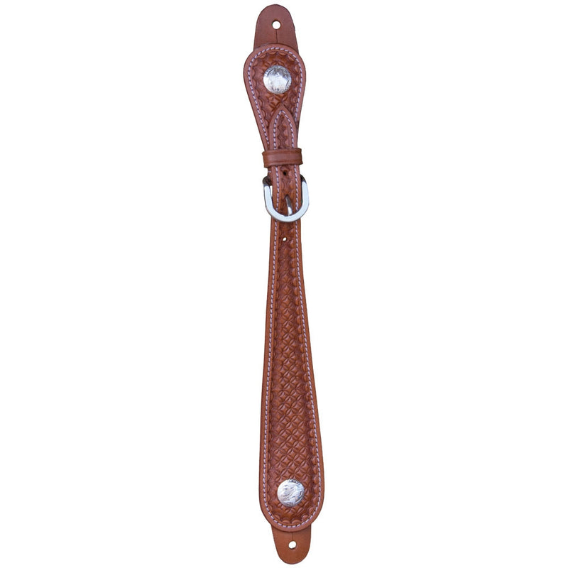 Western Spur Strap with Tooled Pattern