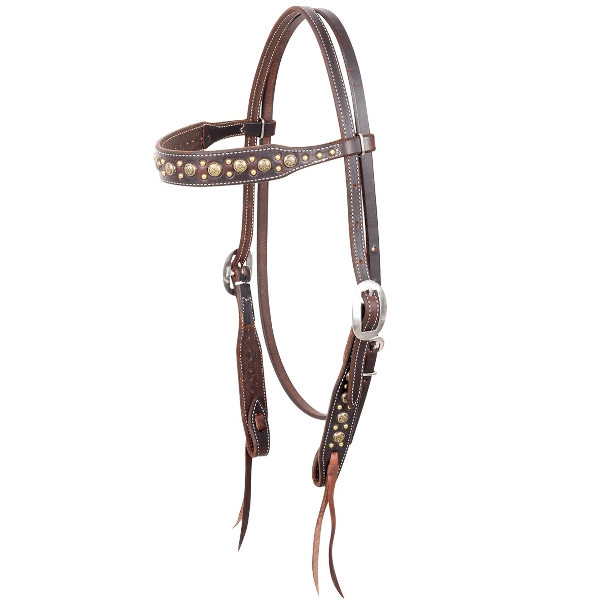 Martin Rustic Gold Sunburst Dots Browband Headstall