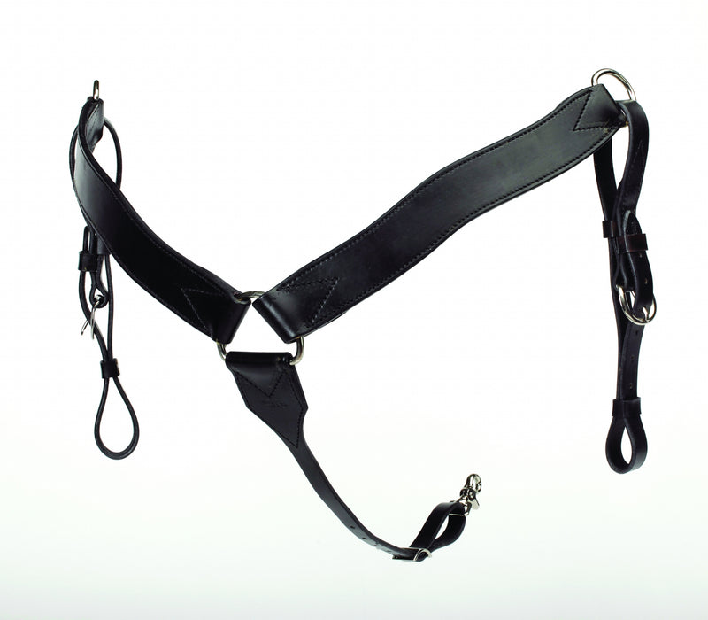 The Colorado Saddlery Black All Around Breast Collar