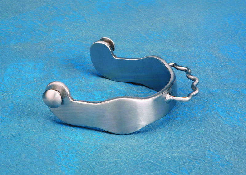 Colorado Saddlery Ladies Brushed Steel Bumper Spurs