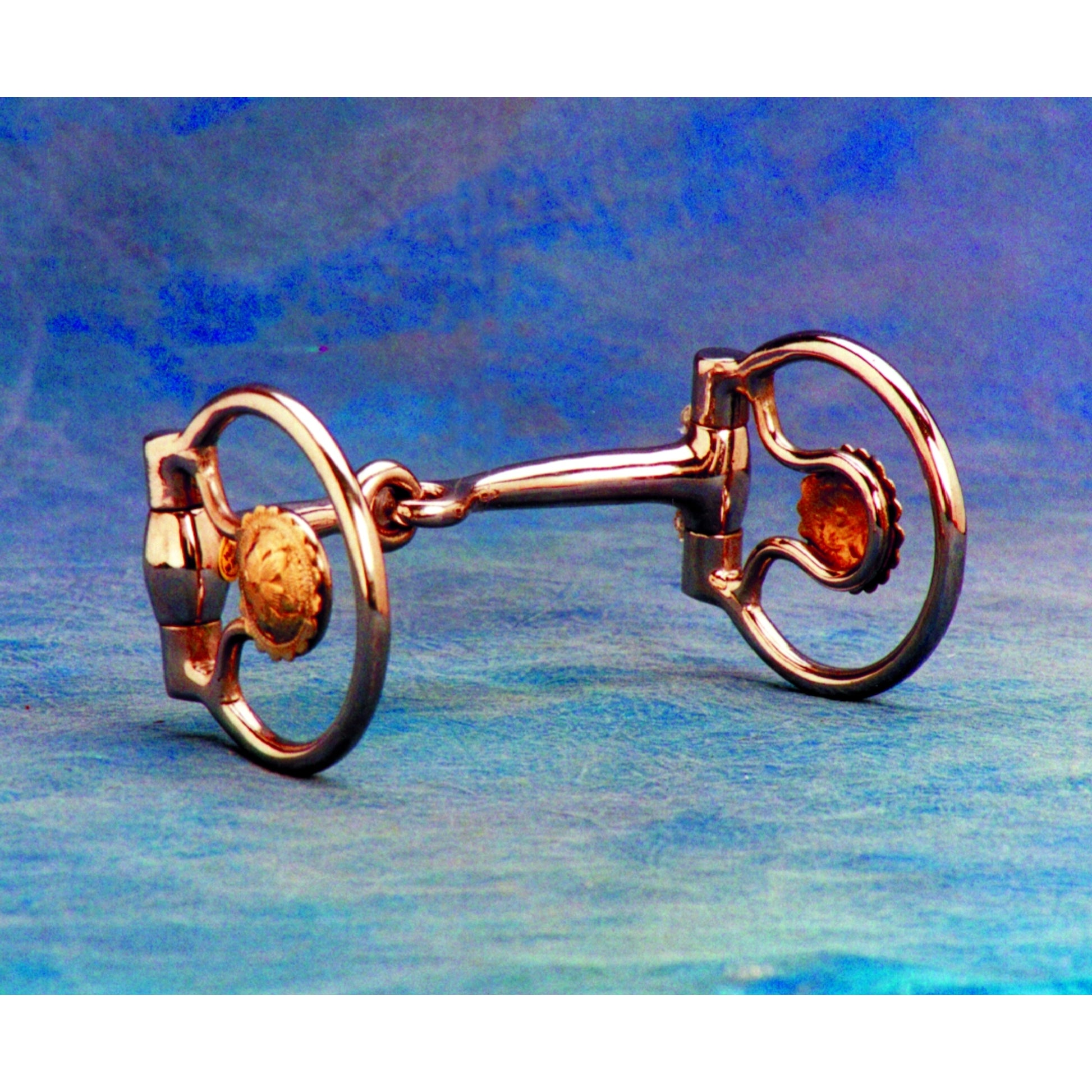 Colorado Saddlery Engraved Concha Ring Snaffle Bit
