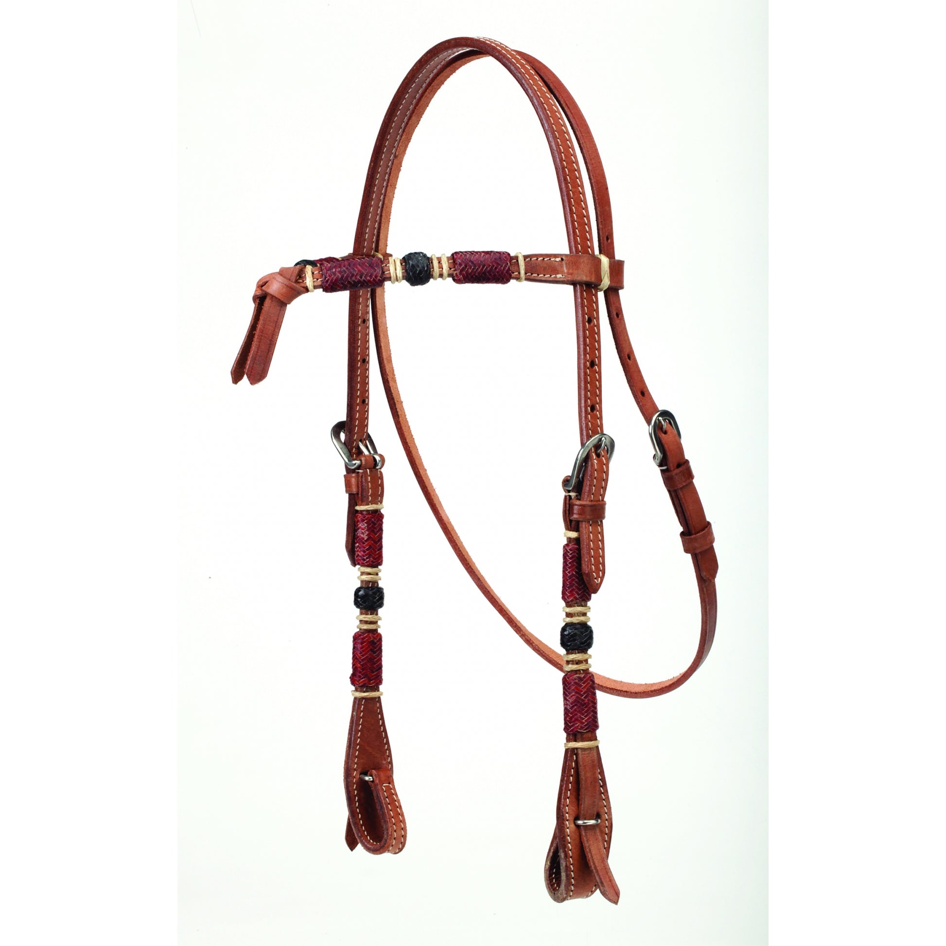 Colorado Saddlery Futurity Headstall With Rawhide Overlay