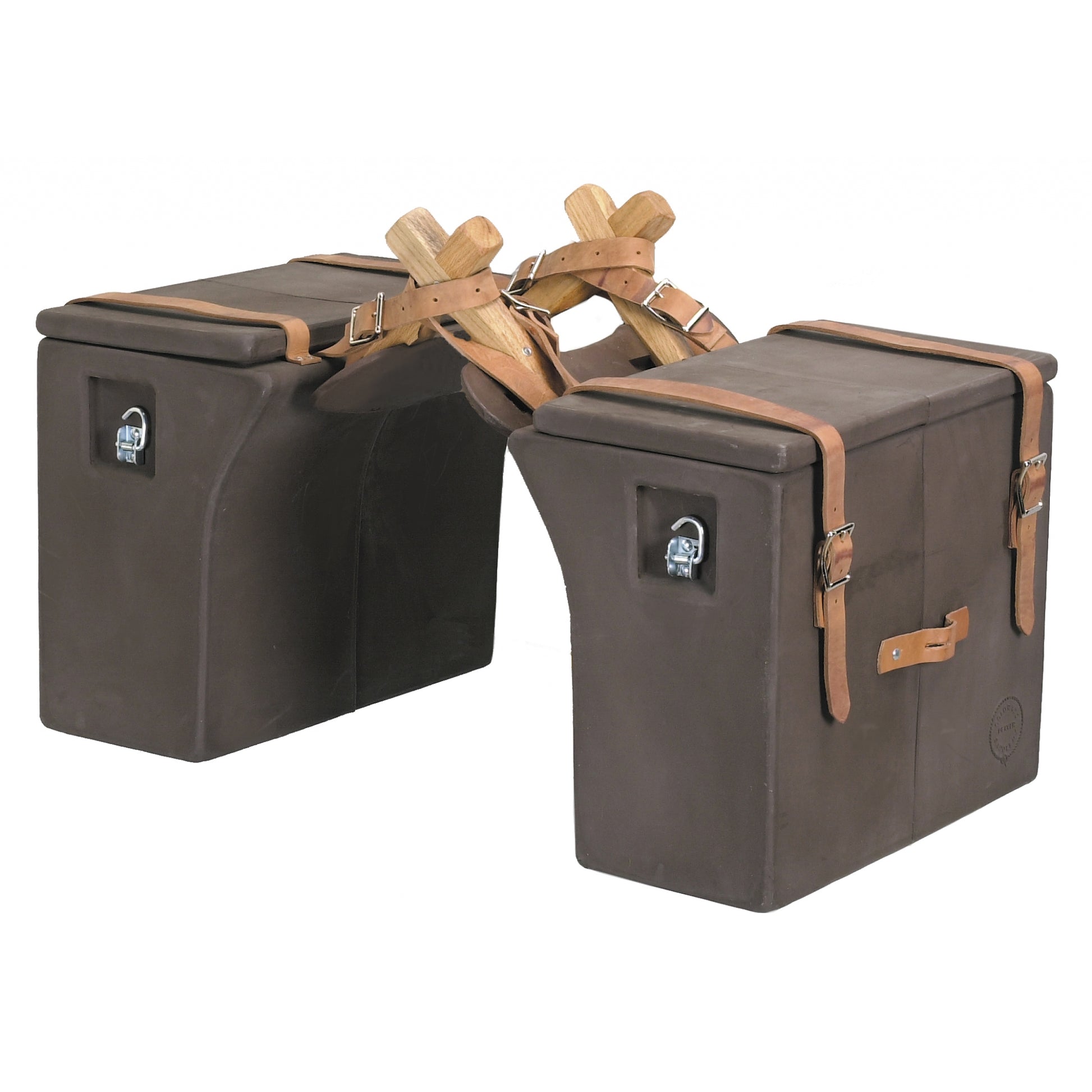 Colorado Saddlery Hard Side Panniers With Web Straps