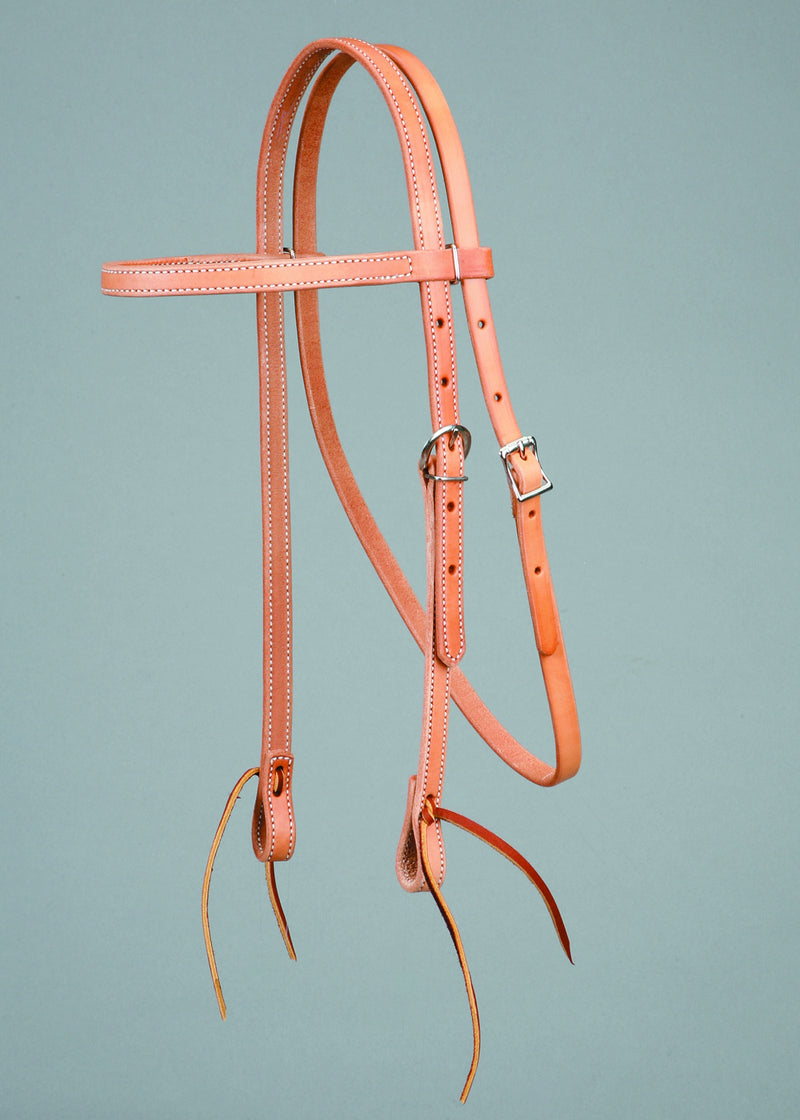 Colorado Saddlery Harness Leather Browband Headstall