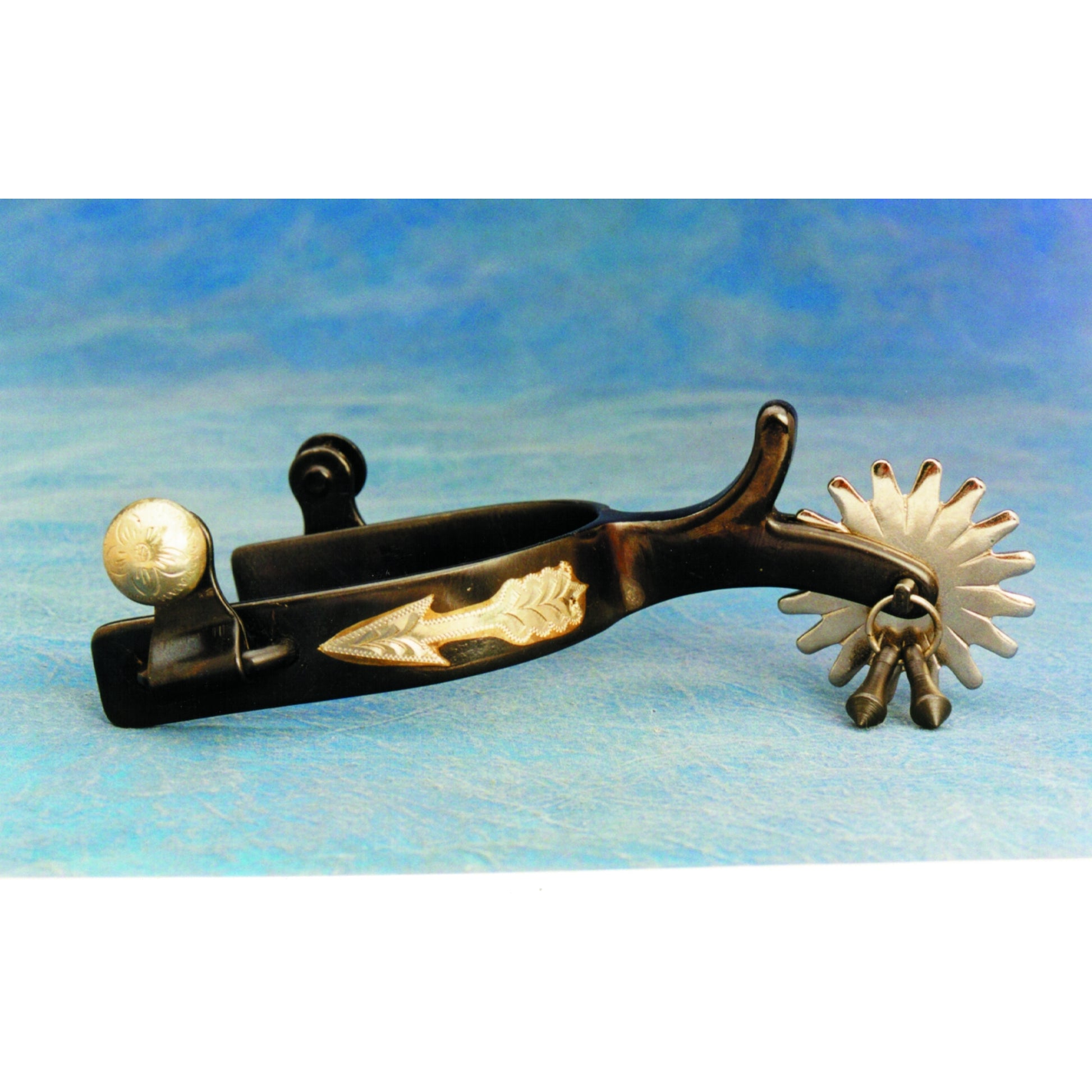 Colorado Saddlery Mens Inlaid Arrow Spurs