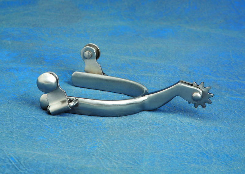 Colorado Saddlery Lady Brushed Steel Roper Spurs