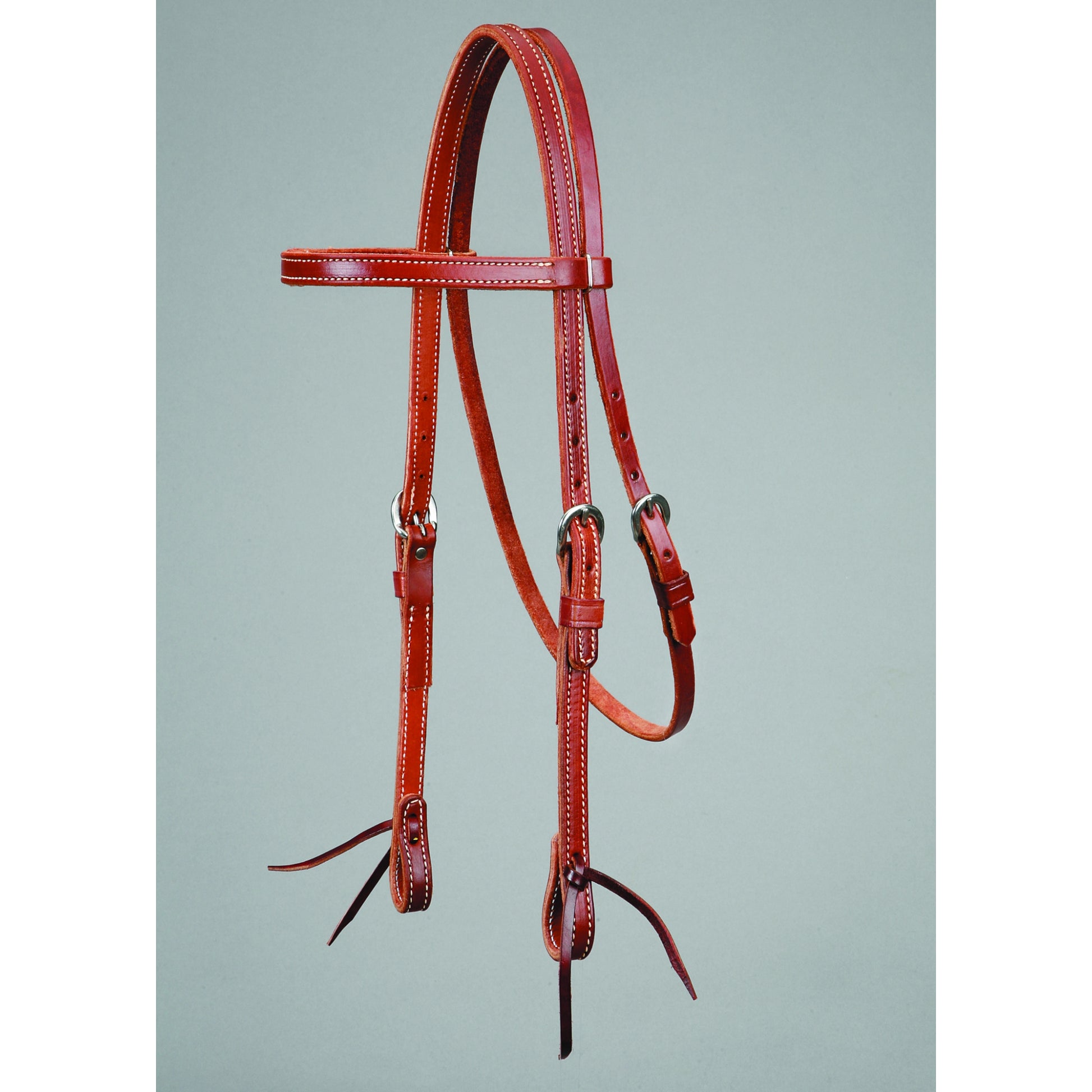 Colorado Saddlery Mahogany Leather Browband Headstall