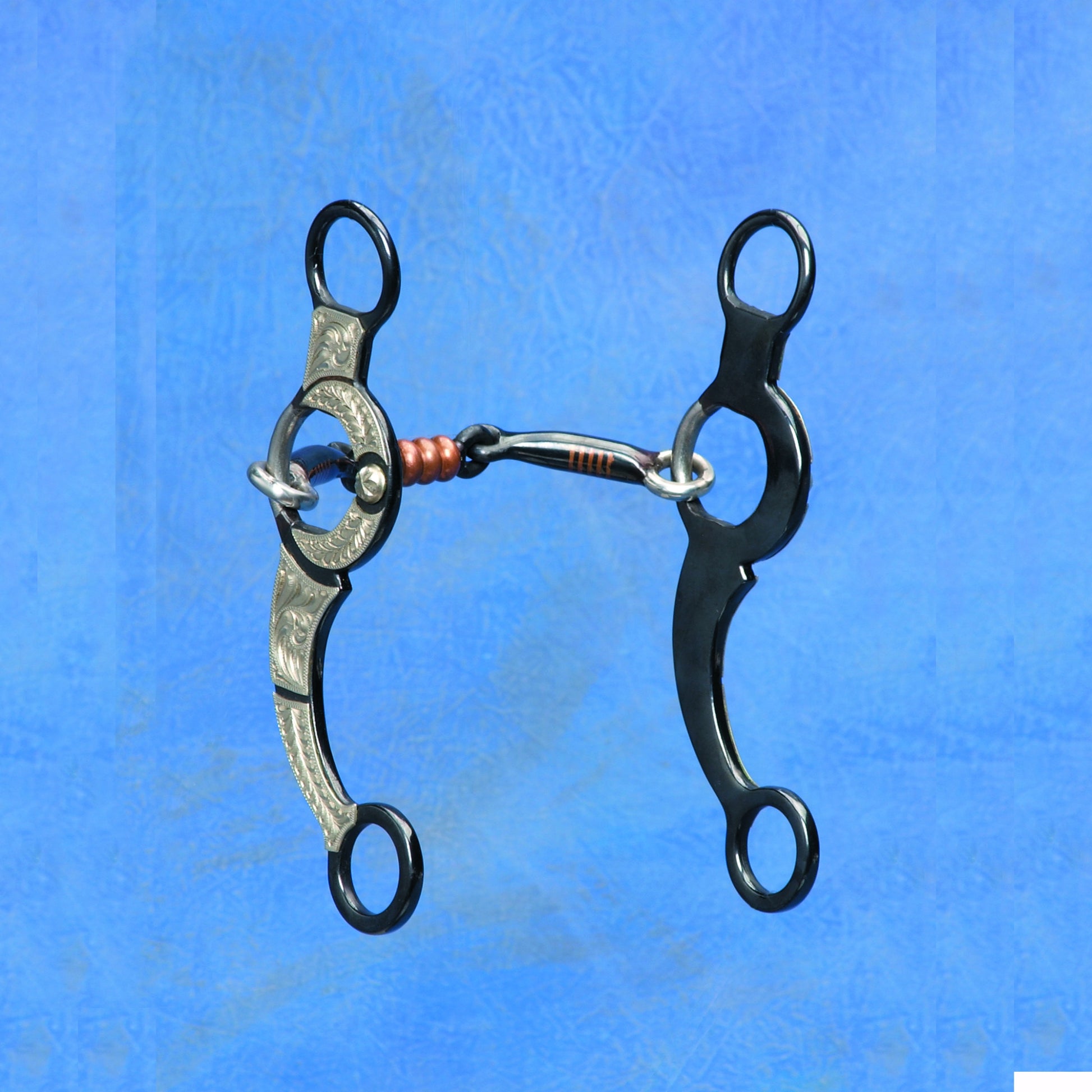 Colorado Saddlery Quarter Moon Copper Dog Bone Snaffle Bit