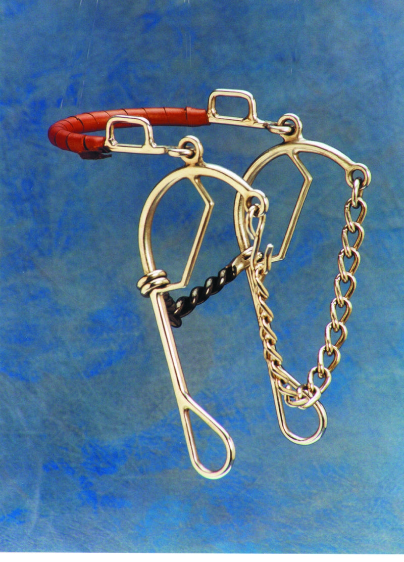 Colorado Saddlery Short Shankd Gag Hackamore Combo Bit
