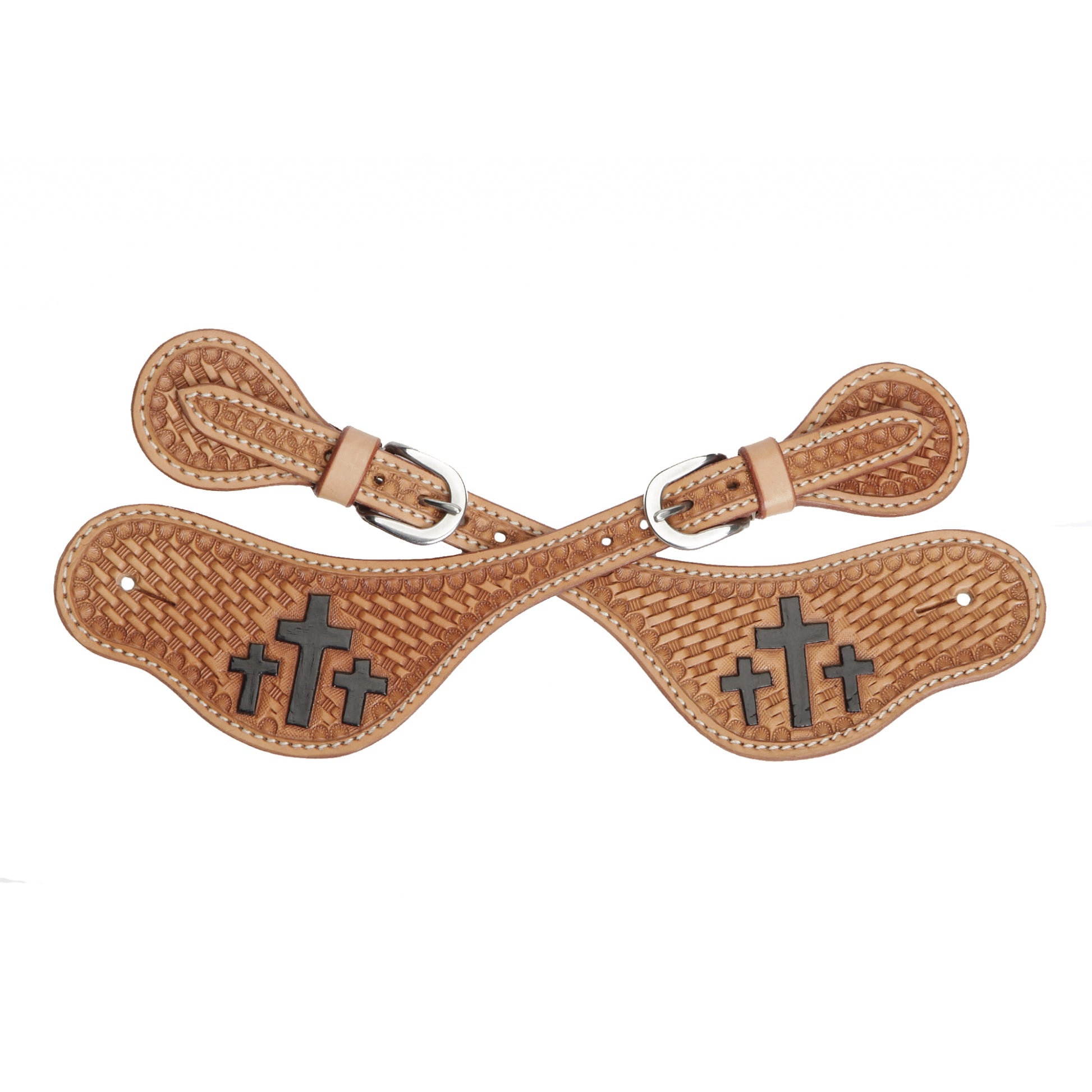 Colorado Saddlery Three Crosses Spur Straps