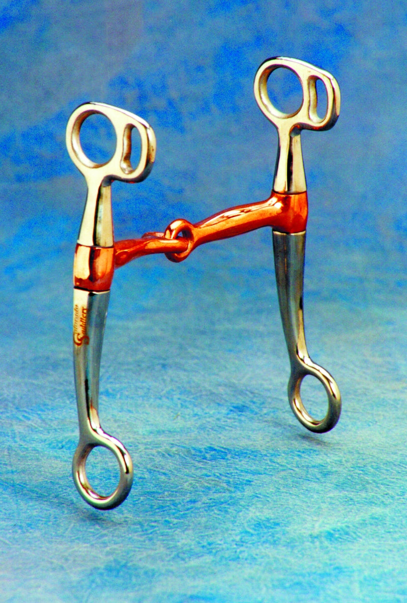 Colorado Saddlery Tom Thumb Snaffle Bit Witth Copper Mouth