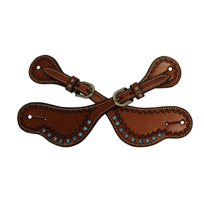 Colorado Saddlery Turquesa Spur Straps
