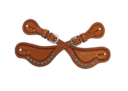 Colorado Saddlery Turquesa Spur Straps