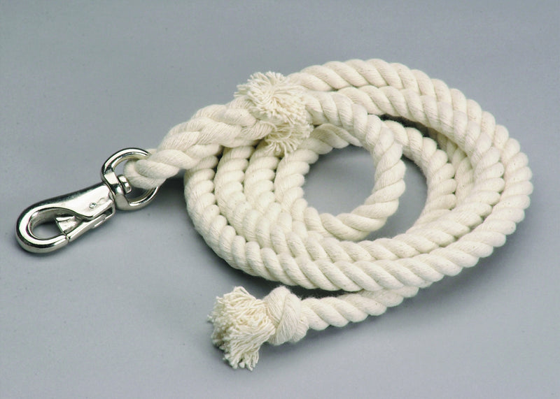 Colorado Saddlery White Stallion Cotton Lead Rope