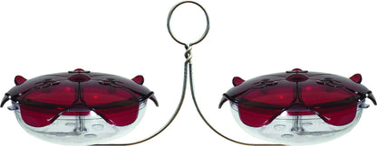 Droll Yankees Ruby Sipper Duo Hanging Hummingbird Feeder