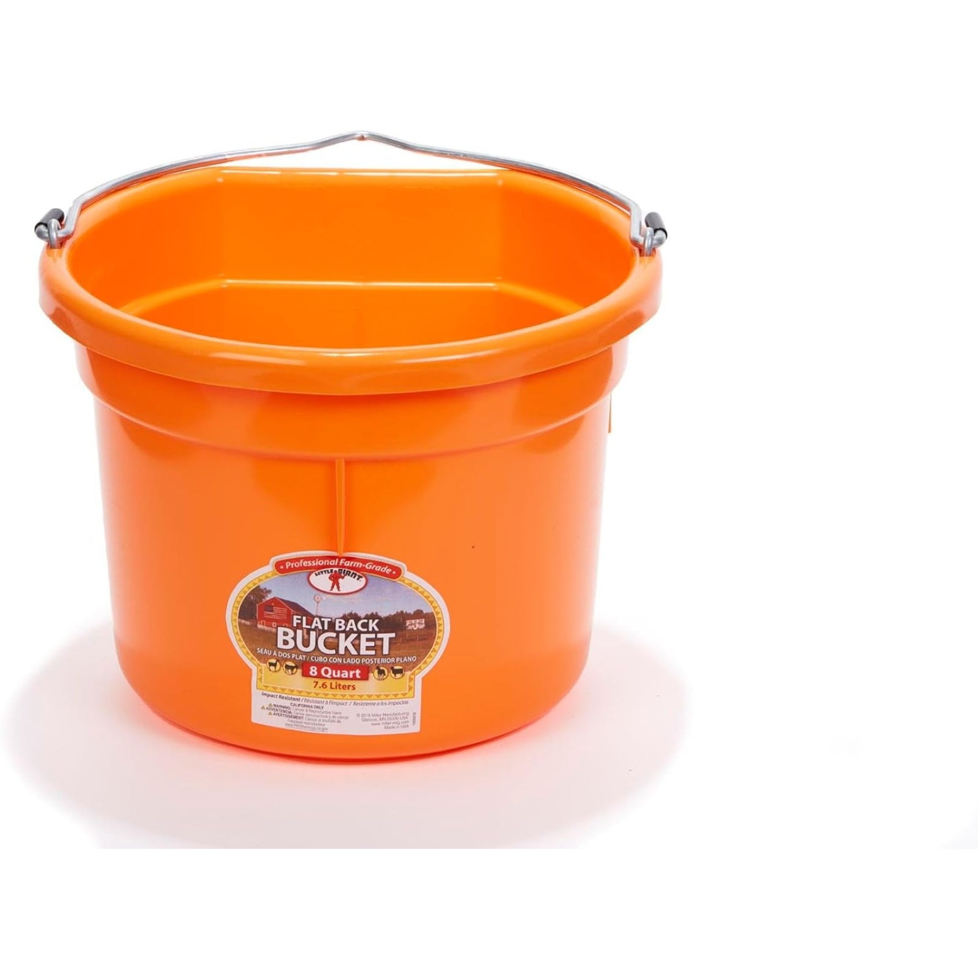 Little Giant Flat Back Plastic Bucket