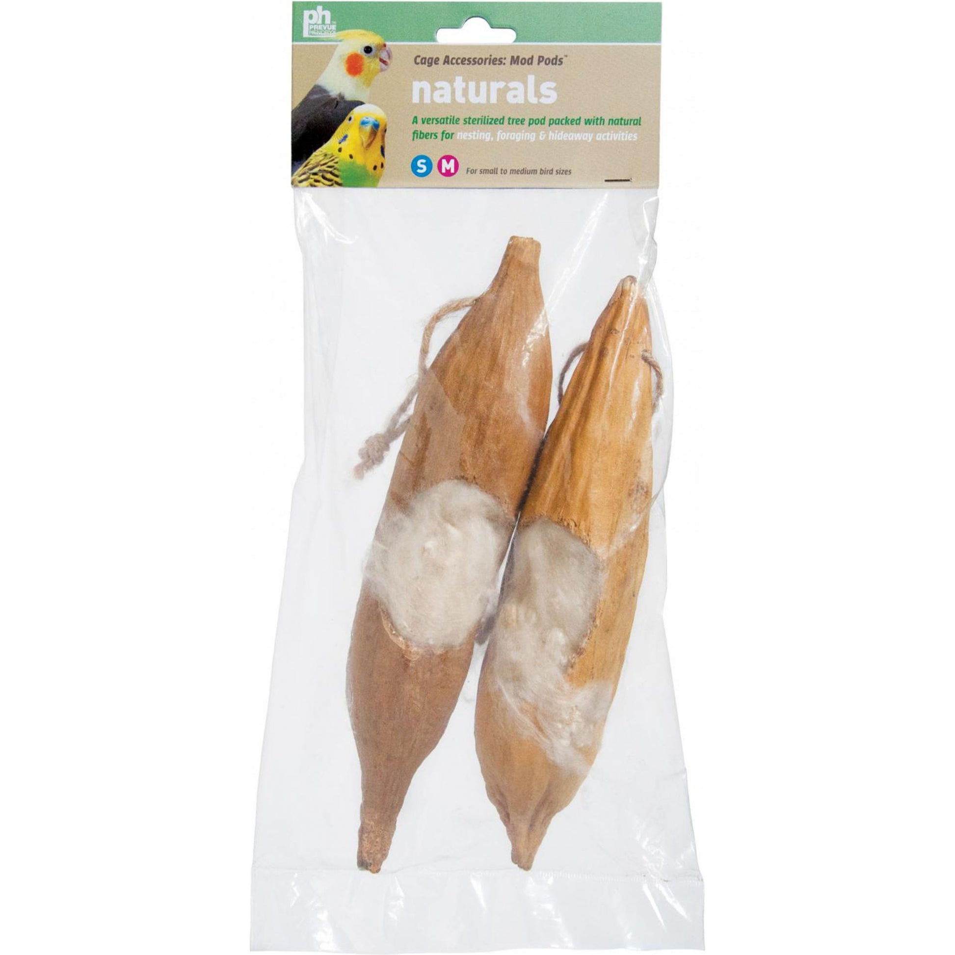 Prevue Pet Bird Naturals Mod Pod Silky Fiber Nesting Material