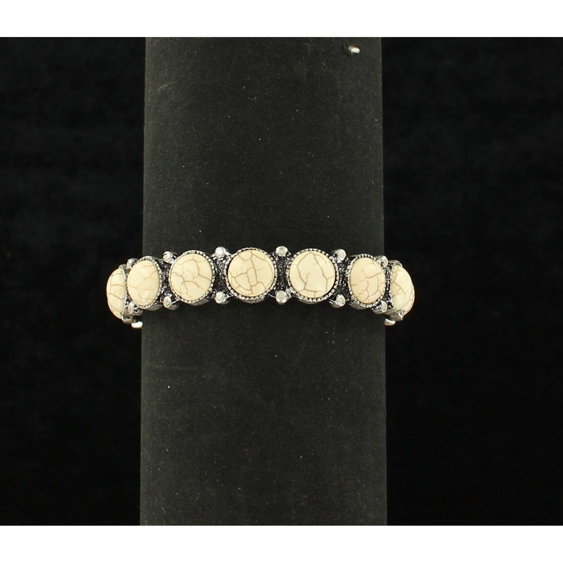Blazin Roxx Round Stone Dot Cuff Bracelet