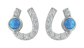 Montana Silversmiths Lightfoot Horseshoe Earrings