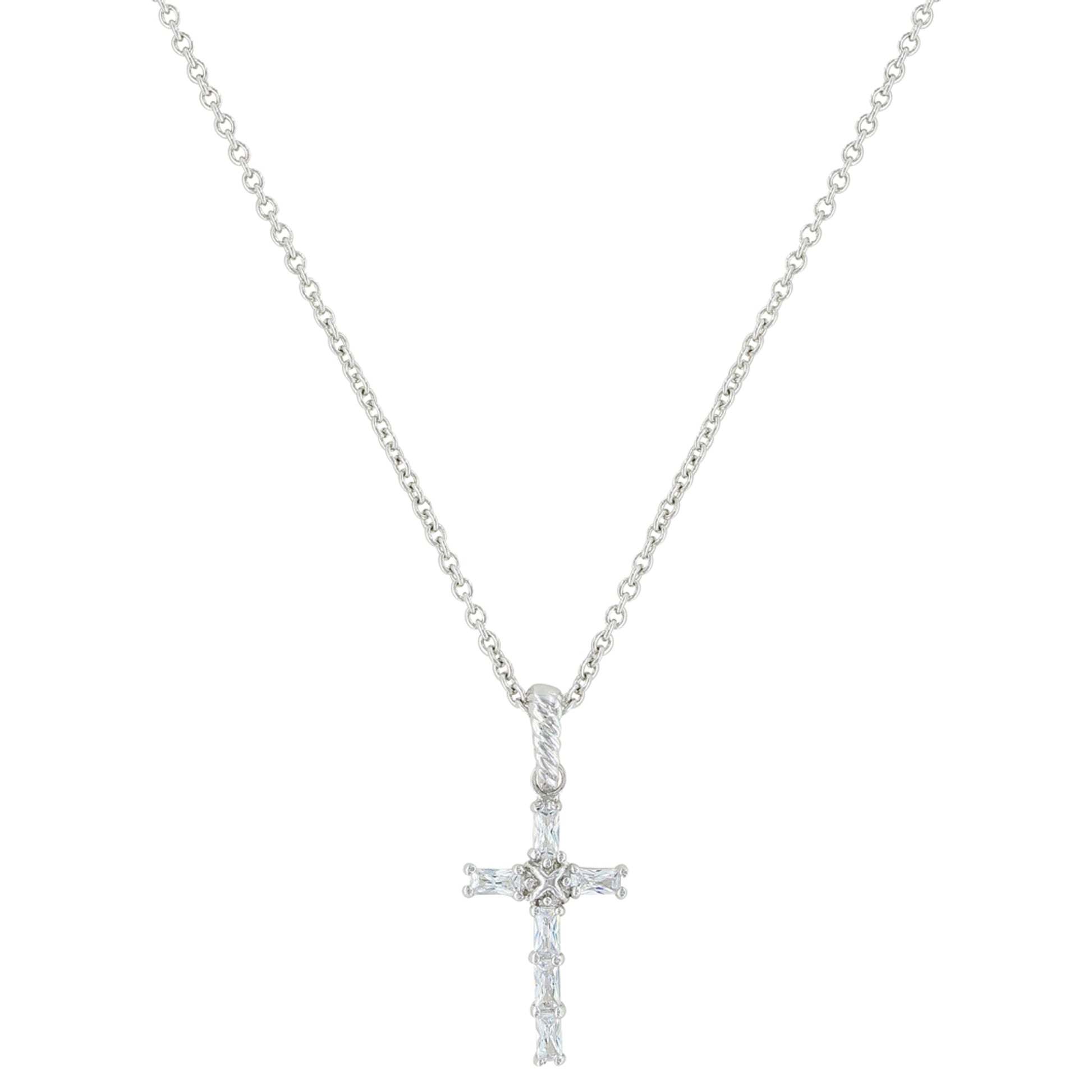 Montana Silversmiths Acadian Cross Baguette Necklace
