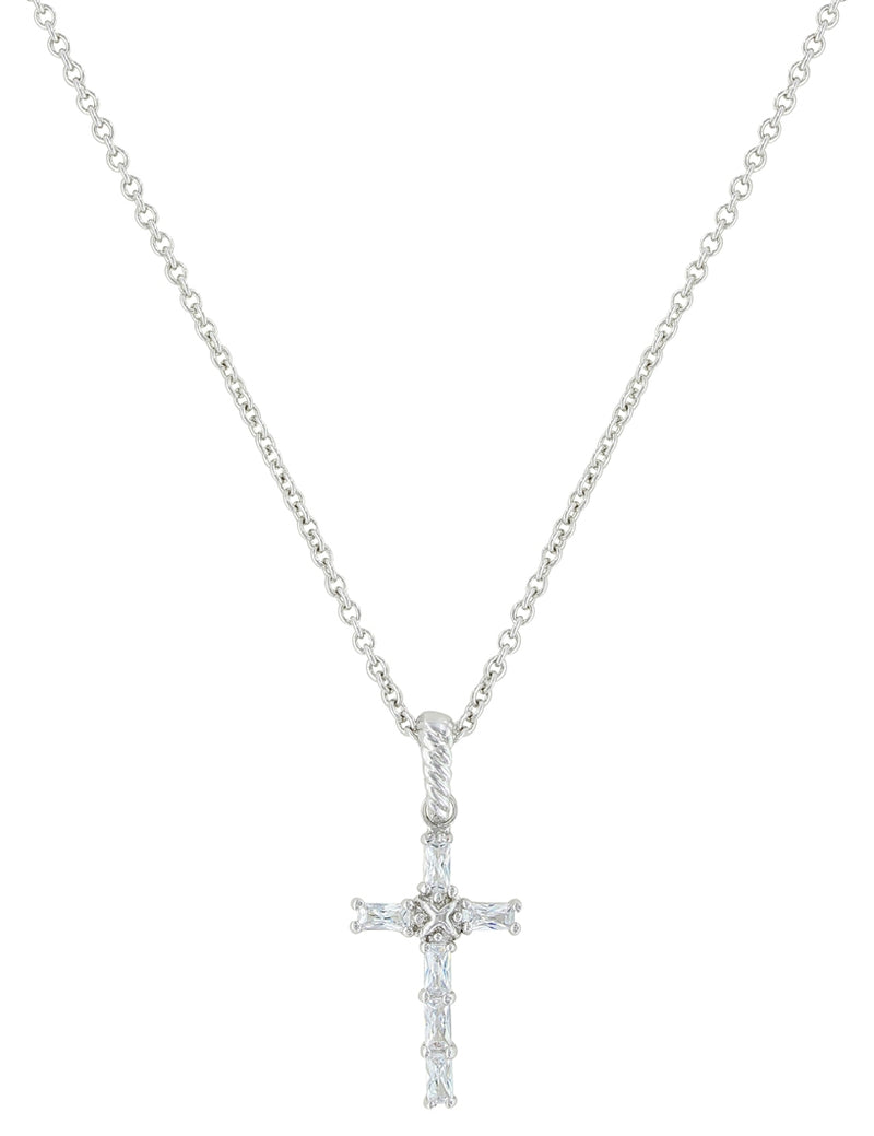 Montana Silversmiths Acadian Cross Baguette Necklace