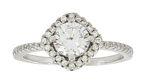 Montana Silversmiths Squarely Perfect Haloed Ring