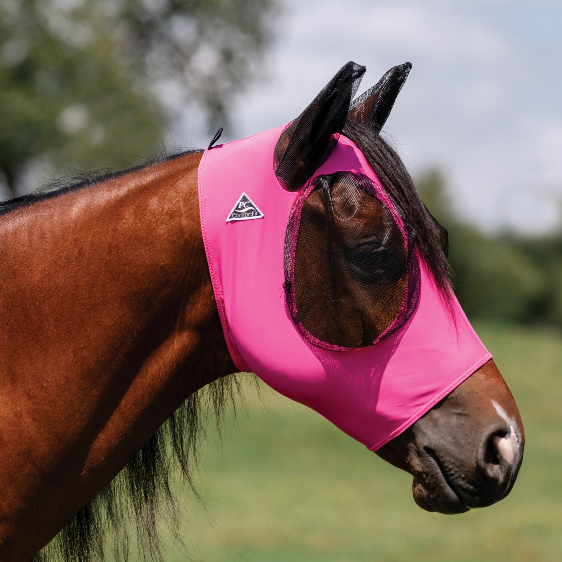 Prof Choice Comfort Fit Lycra Fly Mask - Solid